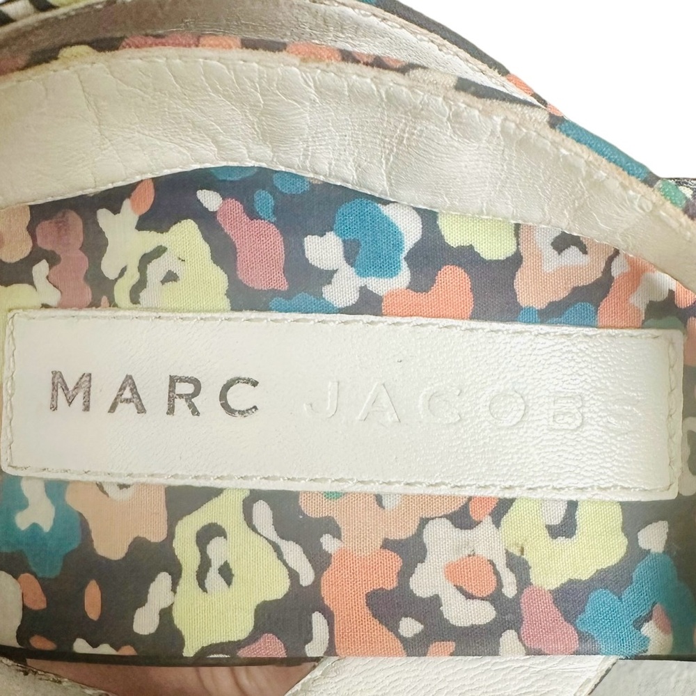 Marc Jacobs Floral Wicker Wedge Sandals - 38 - Picture 7 of 7
